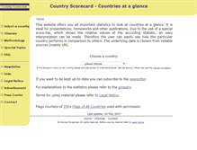 Tablet Screenshot of countryscorecard.com